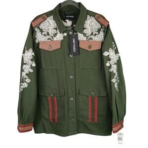 Driftwood Green Embroidered Women's Jacket